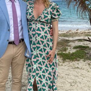 Saloni Lea Smocked Dress